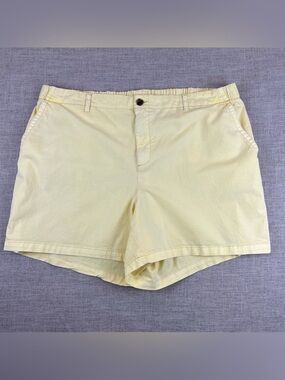 Yellow OG Chino Elastic Waist Pockets Casual